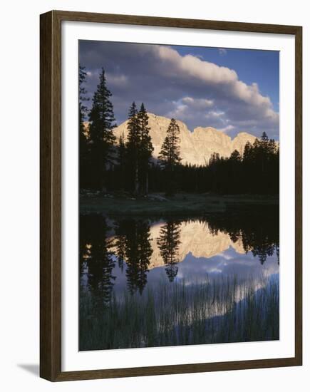 View of Reflecting Mountain in Bear River, High Uintas Wilderness, Utah, USA-Scott T. Smith-Framed Premium Photographic Print