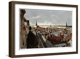 View of Reval, Ca 1855-Wilhelm Siegfried Stavenhagen-Framed Giclee Print