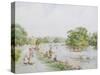 View of Richmond-on-Thames-Walter Duncan-Stretched Canvas