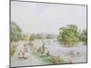 View of Richmond-on-Thames-Walter Duncan-Mounted Giclee Print