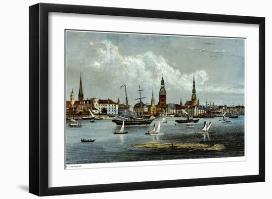 View of Riga, Ca 1855-Wilhelm Siegfried Stavenhagen-Framed Giclee Print