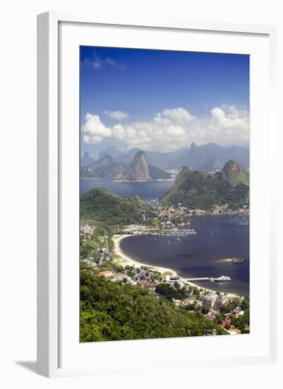 View of Rio, the Serra Da Carioca Mountains and Sugar Loaf-Alex Robinson-Framed Photographic Print