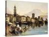 View of Riva Del Garda-Amedeo Modigliani-Stretched Canvas