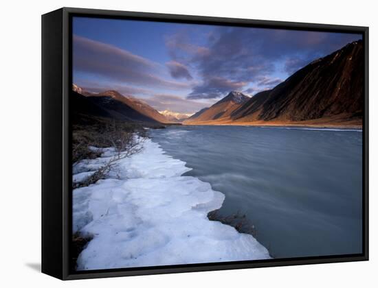 View of River and Landscape, Arctic National Wildlife Refuge, Alaska, USA-Art Wolfe-Framed Stretched Canvas