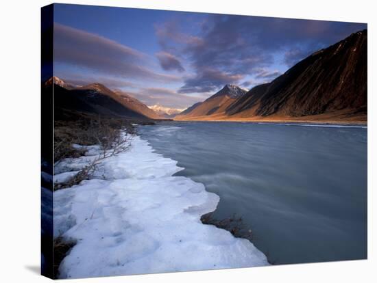 View of River and Landscape, Arctic National Wildlife Refuge, Alaska, USA-Art Wolfe-Stretched Canvas