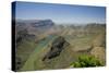 View of river canyon, Blyde River Canyon, Greater Drakensberg, Mpumalanga-Bob Gibbons-Stretched Canvas