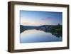 View of River Elbe and Pirna at dawn, Saxony, Germany-Ian Trower-Framed Photographic Print