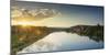 View of River Elbe and Pirna at dawn, Saxony, Germany-Ian Trower-Mounted Photographic Print