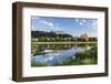 View of River Elbe and Pirna, Saxony, Germany-Ian Trower-Framed Photographic Print