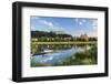 View of River Elbe and Pirna, Saxony, Germany-Ian Trower-Framed Photographic Print