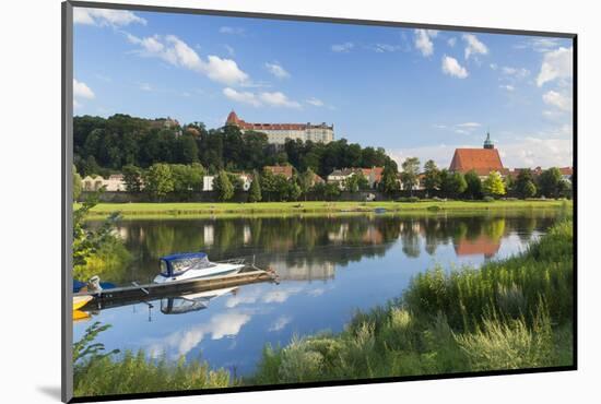 View of River Elbe and Pirna, Saxony, Germany-Ian Trower-Mounted Photographic Print