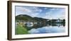 View of River Moselle and Bernkastel-Kues, Rhineland-Palatinate, Germany, Europe-Ian Trower-Framed Photographic Print