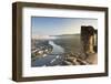 View of River Moselle and Bernkastel-Kues, Rhineland-Palatinate, Germany-Ian Trower-Framed Photographic Print