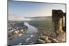 View of River Moselle and Bernkastel-Kues, Rhineland-Palatinate, Germany-Ian Trower-Mounted Photographic Print