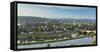 View of River Moselle and Trier, Rhineland-Palatinate, Germany, Europe-Ian Trower-Framed Stretched Canvas