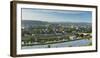 View of River Moselle and Trier, Rhineland-Palatinate, Germany, Europe-Ian Trower-Framed Photographic Print