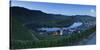 View of River Moselle at dusk, Bremm, Rhineland-Palatinate, Germany, Europe-Ian Trower-Stretched Canvas