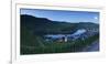 View of River Moselle at dusk, Bremm, Rhineland-Palatinate, Germany, Europe-Ian Trower-Framed Photographic Print