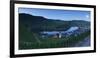 View of River Moselle at dusk, Bremm, Rhineland-Palatinate, Germany, Europe-Ian Trower-Framed Photographic Print