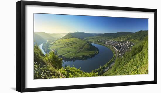 View of River Moselle, Bremm, Rhineland-Palatinate, Germany-Ian Trower-Framed Photographic Print
