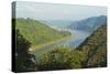 View of River Rhine Near Kestert, Rhineland-Palatinate, Germany, Europe-Jochen Schlenker-Stretched Canvas