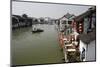 View of River Village with Boats, Zhujiajiao, Shanghai, China-Cindy Miller Hopkins-Mounted Photographic Print