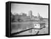 View of Riverside Buildings-Philip Gendreau-Framed Stretched Canvas