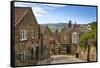 View of Robin Hoods Bay, Yorkshire, England, United Kingdom, Europe-Jane Sweeney-Framed Stretched Canvas