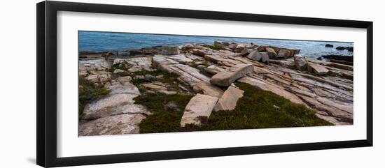 View of rocks at coast, Acadia National Park, Maine, USA-null-Framed Photographic Print