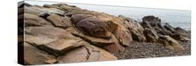 View of rocks at coast, Acadia National Park, Maine, USA-null-Stretched Canvas