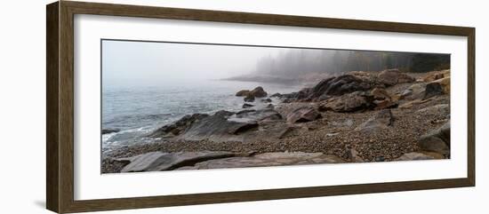 View of rocks at coast, Acadia National Park, Maine, USA-null-Framed Photographic Print