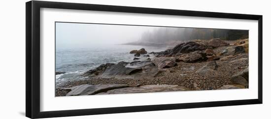 View of rocks at coast, Acadia National Park, Maine, USA-null-Framed Photographic Print