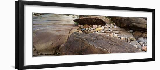 View of rocks at coast, Acadia National Park, Maine, USA-null-Framed Photographic Print