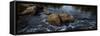 View of rocks in stream, Maine, USA-null-Framed Stretched Canvas