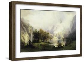 View of Rocky Mountains-Albert Bierstadt-Framed Giclee Print