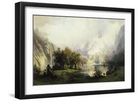 View of Rocky Mountains-Albert Bierstadt-Framed Giclee Print