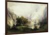 View of Rocky Mountains-Albert Bierstadt-Framed Giclee Print