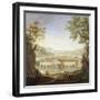 View of Roman Baths-Luigi Catani-Framed Giclee Print