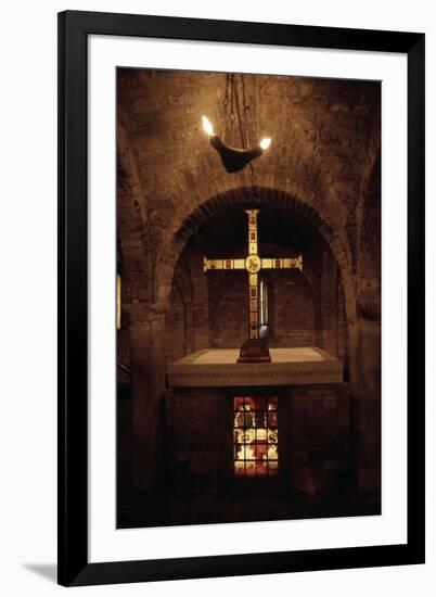 View of Romanesque Crypt, Church of Saints Vitalis and Agricola, Bologna, Emilia-Romagna, Italy-null-Framed Premium Giclee Print