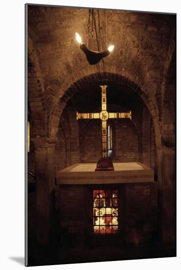 View of Romanesque Crypt, Church of Saints Vitalis and Agricola, Bologna, Emilia-Romagna, Italy-null-Mounted Giclee Print