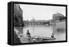 View of Rome and the Tiber (1900)-null-Framed Stretched Canvas