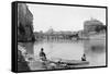 View of Rome and the Tiber (1900)-null-Framed Stretched Canvas