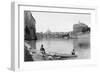 View of Rome and the Tiber (1900)-null-Framed Photographic Print