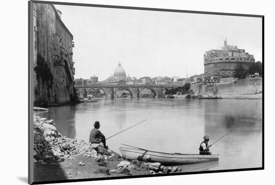 View of Rome and the Tiber (1900)-null-Mounted Photographic Print