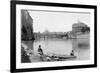 View of Rome and the Tiber (1900)-null-Framed Photographic Print