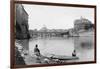 View of Rome and the Tiber (1900)-null-Framed Photographic Print