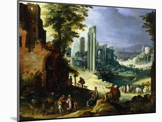 View of Rome, C1574-1626-Paul Bril-Mounted Giclee Print