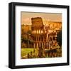 View of Rome Italy - Coliseum-null-Framed Art Print