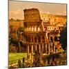 View of Rome Italy - Coliseum-null-Mounted Art Print