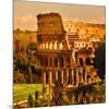 View of Rome Italy - Coliseum-null-Mounted Art Print